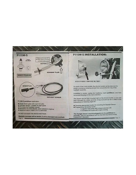 kit pathblazer p115w-s h4 and h7 kisan eclairage moto scooter quad