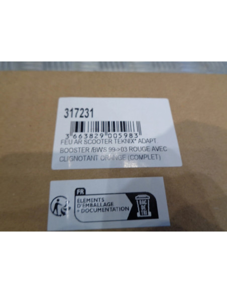 feu arriere scooter mbk 50 booster yamaha bws avant 2004