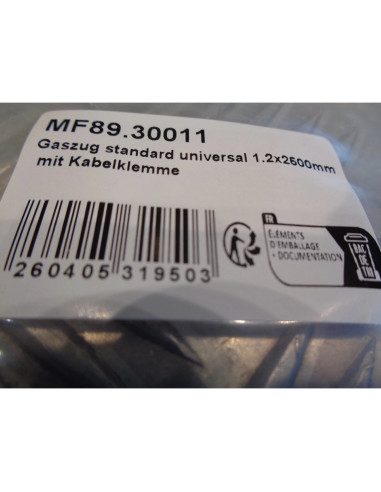 cable gaz accelerateur universel standart 1.2mm x 2500mm scooter moto quad