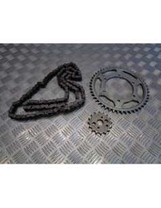 kit chaine pignon 16 dents x couronnes 49 dents moto kawasaki 600 zzr 2003 jkazx