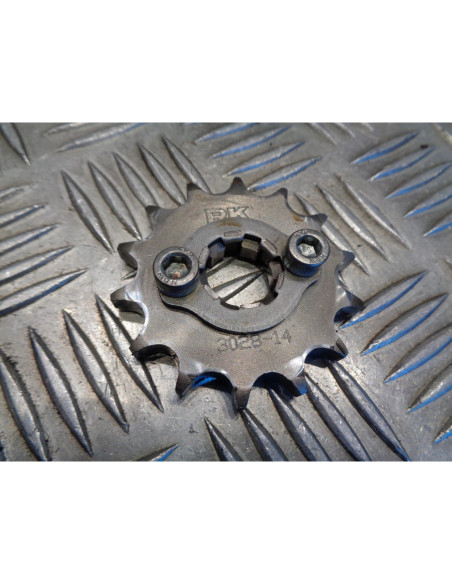 kit chaine pignon 14 x couronne 45 dents moto yamaha 125 ybr lbpre07 apres 2008