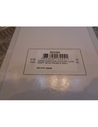 vitre verre de compteur vitesse tableau bord scooter mbk 50 booster apres 2004 y