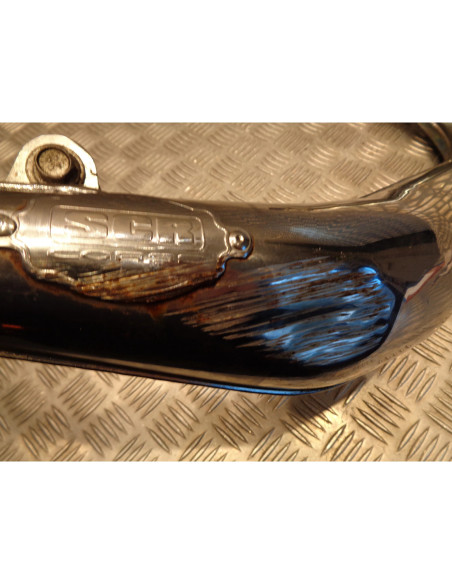 pot echappement scr corse chrome passage bas moto derbi 50 drd x-treme sm