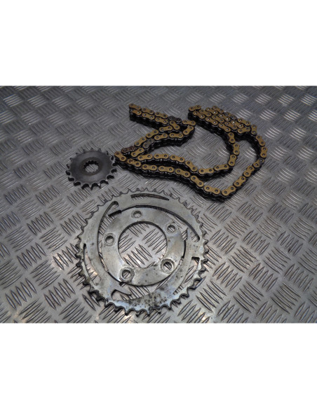 kit chaine pignon couronne moto triumph 900 trophy t336