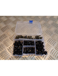 177 vis boulon ecrou clips noir cache carenage carrosserie moto scooter fixation