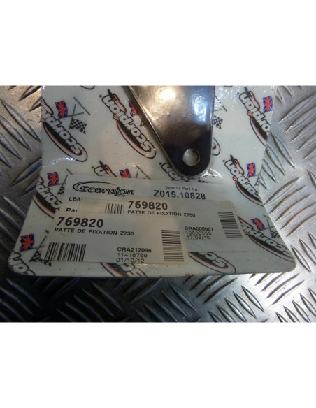 patte fixation pot silencieux echappement scorpion moto kawasaki z 750 769820 lb