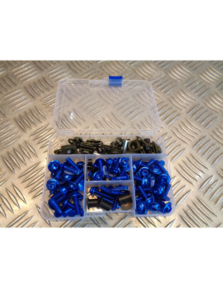 177 vis boulon ecrou clips bleu cache carenage carrosserie moto scooter fixation