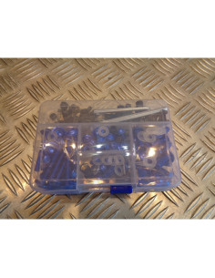 177 vis boulon ecrou clips bleu cache carenage carrosserie moto scooter fixation 2