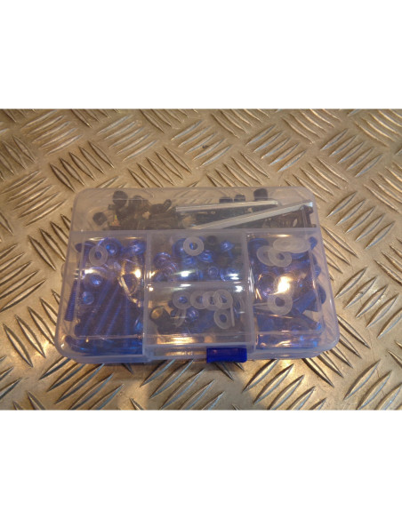 177 vis boulon ecrou clips bleu cache carenage carrosserie moto scooter fixation
