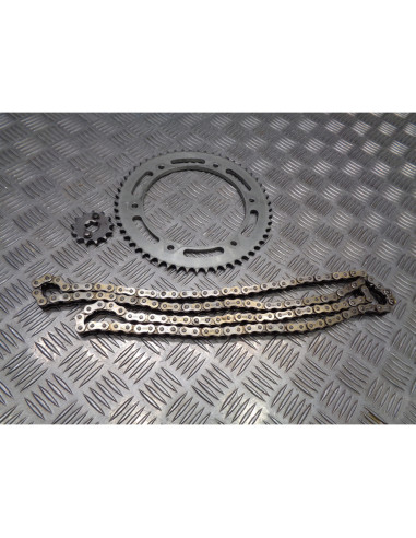 kit chaine couronne 57 x 13 dent pignon moto yamaha wr 125 x wrx de07 2009 - 17