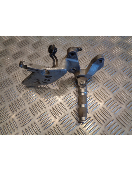 platine repose cale pied avant droit moto yamaha fzr 600 4jh