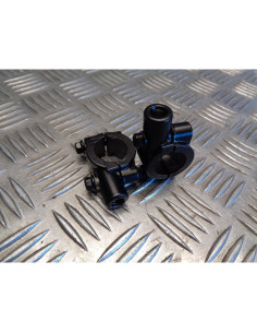 2 x support guidon noir diam 8 mm fixation retroviseur droit gauche moto scooter 2