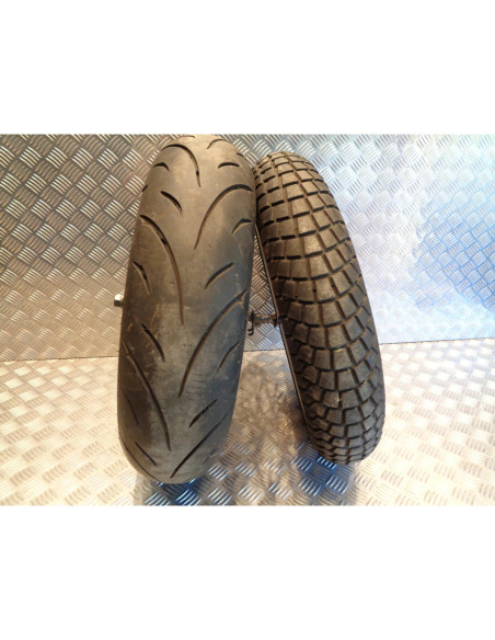 paire jante roue supermotard akront moto honda nx 650 dominator rd02