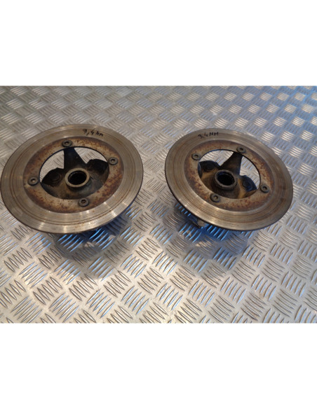 paire moyeu roue disque frein avant elargisseur voie quad hsun hs 700 hs1102mu