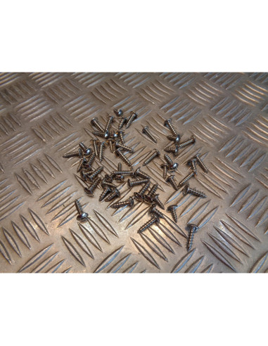 sachet de 50 vis inox m5 et m4 visserie pour fixation cache carenage carrosserie