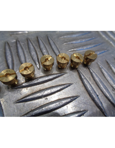 10 gicleur 6mm carburateur dellorto phbn / phva n° 135 , 138 , 140 , 142 , 145 ,