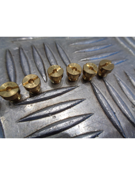 10 gicleur 6mm carburateur dellorto phbn / phva n° 135 , 138 , 140 , 142 , 145 ,