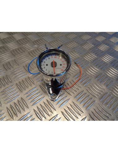 compteur compte tours electrique universel adaptable scooter moto quad chrome fo