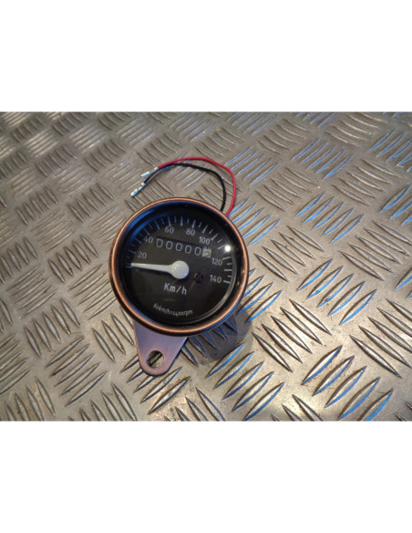 compteur vitesse mecanique couleur cuivre voyant bord universel adaptable moto s