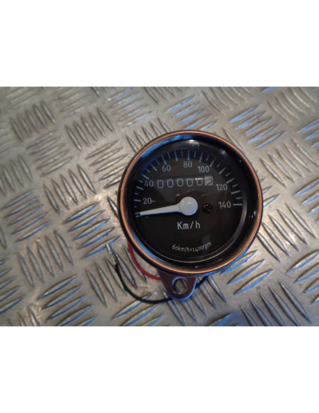 compteur vitesse mecanique couleur cuivre voyant bord universel adaptable moto s