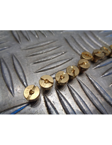 10 gicleur 6mm carburateur dellorto phbn / phva n° 110 , 112 , 115 , 118 , 120 ,