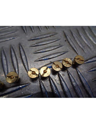 10 gicleur 6mm carburateur dellorto phbn / phva n° 72 , 74 , 75 , 76 , 78 , 80 ,