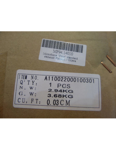 pot echappement motoforce scooter piaggio 50 typhoon nrg zip vespa et2 ...