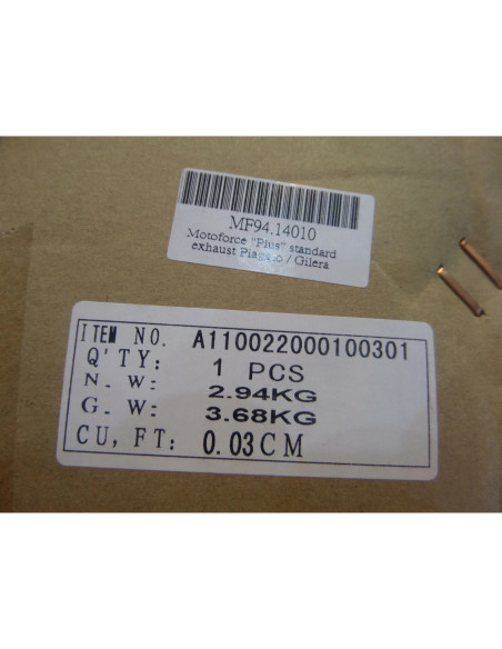 pot echappement motoforce scooter piaggio 50 typhoon nrg zip vespa et2 ...