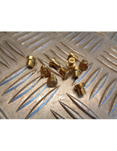 10 gicleur 6mm carburateur dellorto phbn / phva n° 50 , 52 , 55 , 58 , 60 , 62 ,