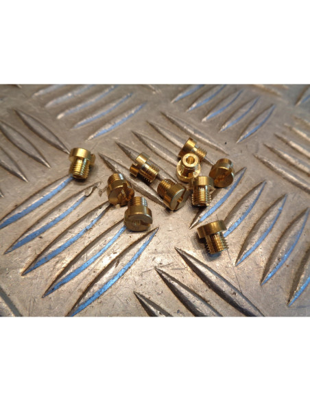10 gicleur 6mm carburateur dellorto phbn / phva n° 50 , 52 , 55 , 58 , 60 , 62 ,